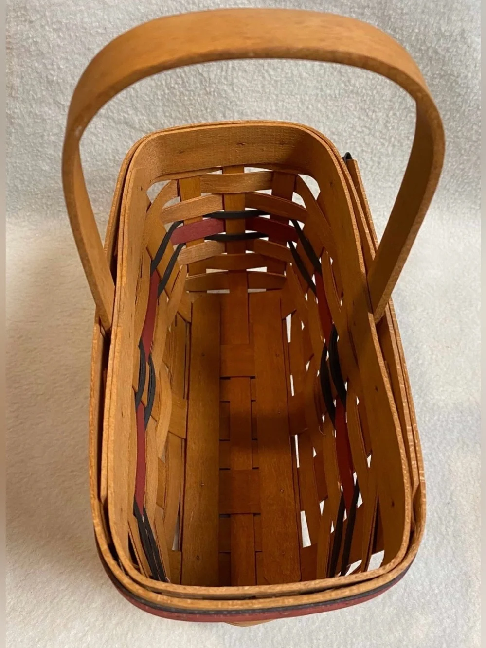 Longaberger 1994 All American Candle Star-Spangled Stripes Basket 4-Piece Set